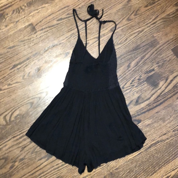 Black Crochet Romper - Picture 5 of 7